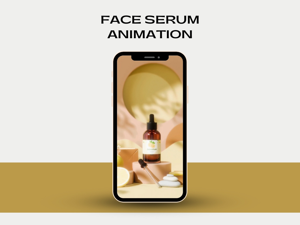 Face Serum - CGI 3d animation animation cosmetic product face serum motion graphics serum 3d animation