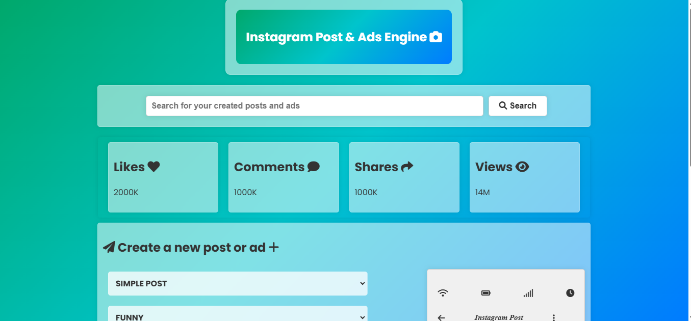 Example of Striking UI/UX Design For Viral Ads App