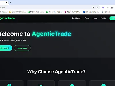 Agentic Trading animation branding design graphic design illustration logo typography ux vector