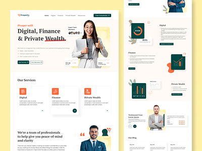 Finance Management Website branding daily ui design figma finance finance website landing landing page landing page design landing page ui landingpage ui web web app web design web page web ui webdesign website website design