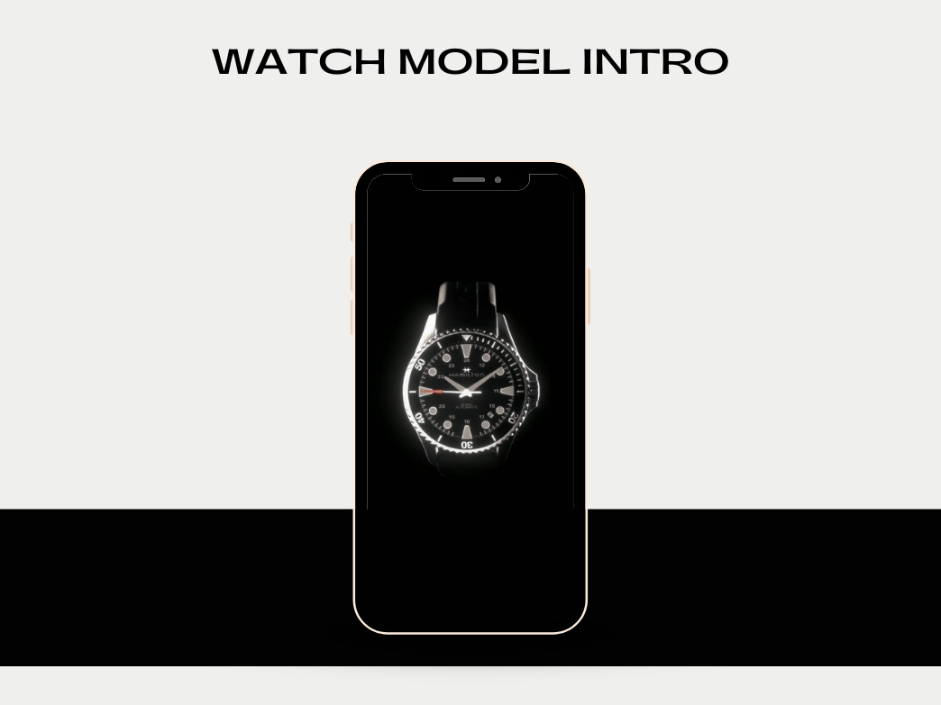 Watch model intro - CGI 3d animation animation motion graphics watch model animation watch model intro