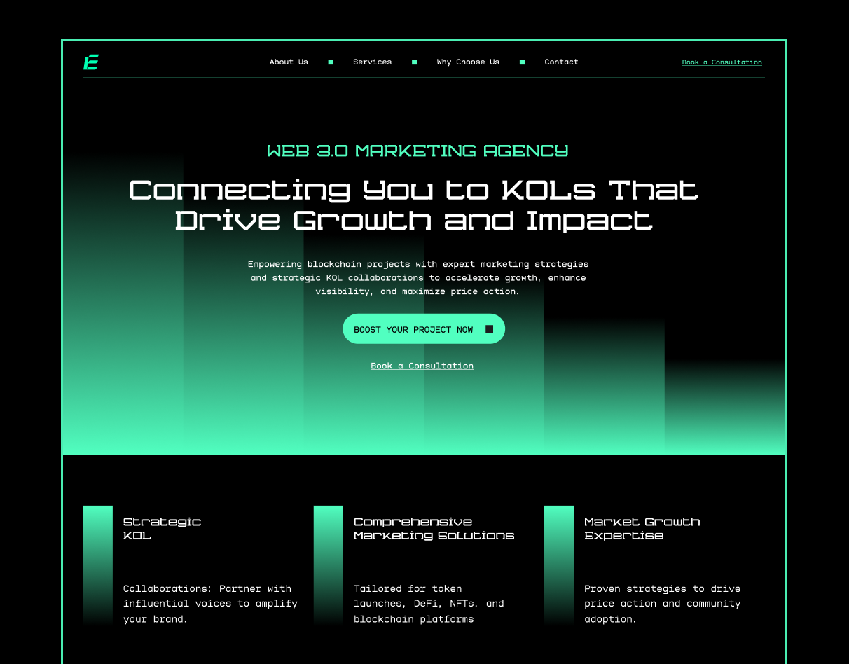 Crypto Landing Page bitcoin blockchain crypto crypto landing page crypto ui crypto web crypto website cryptocurrency daap ether finance fintech landing landing page saas startup trading web design web development website
