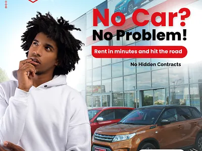 Graphic Design - Social Media Graphics (Car Rental) car rental graphic design social media