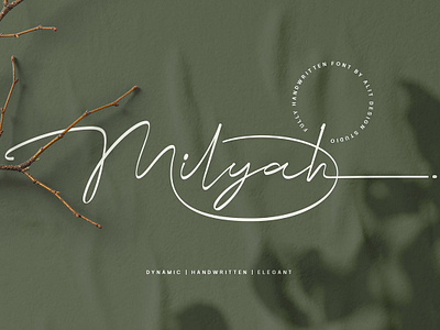 Milyah Signature Font branding clean colorful creative creative font design font graphic design illustration logo magazine mockup modern script font ui ux vector