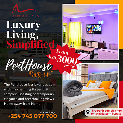 Graphic Design - Social Media Branding (Alpha Homes BNBs Rent ) bnbs branding graphic design social media