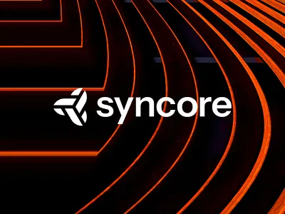 Syncore Logo & Branding branding clean design illustration logo logotype minimal simple typography ui