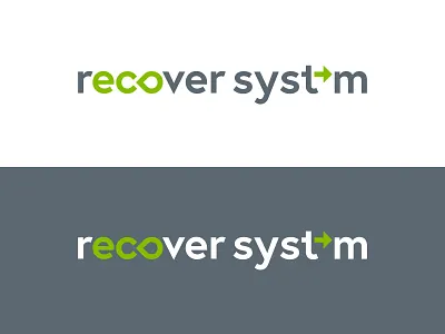 Industrial Client :: Recycling Logo Concept typography