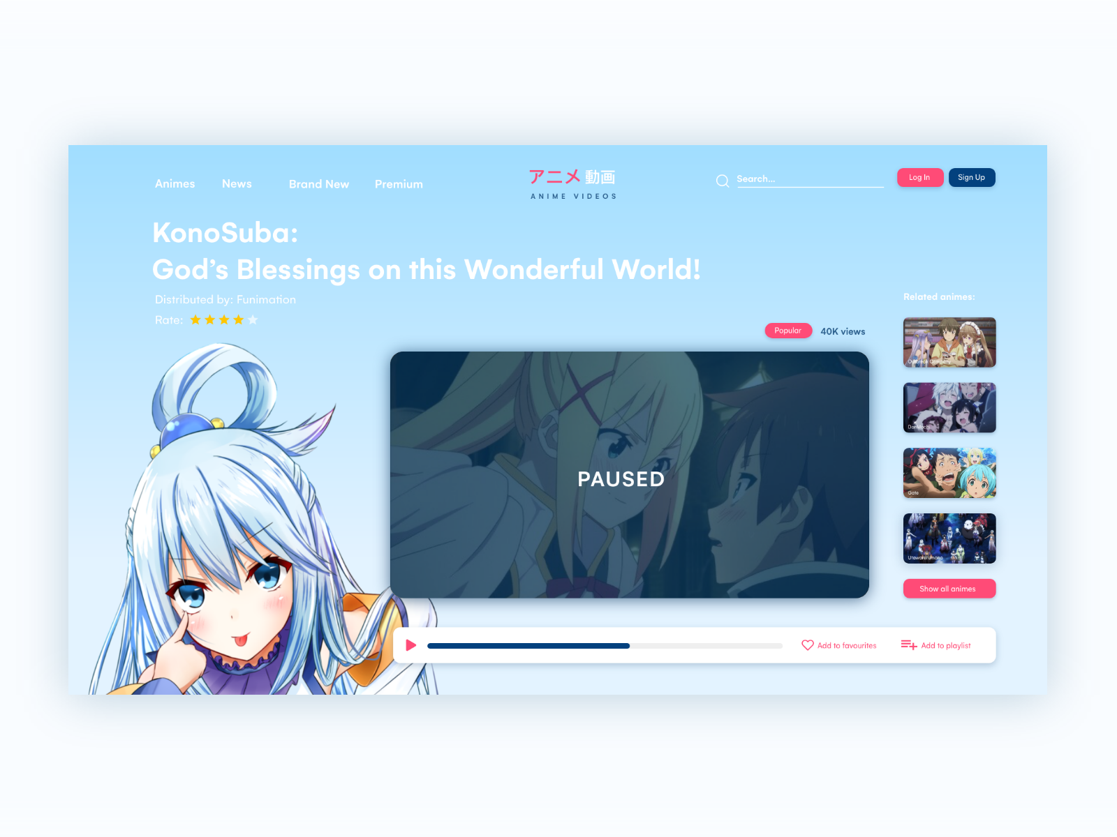 Anime website Home Page | Figma Community
