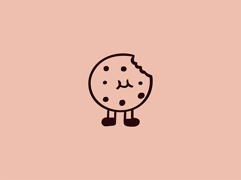 Cookie animation branding children cookie design flat food gif graphic design humor icon illustration kid little logo mark motion graphics sweet symbol ui