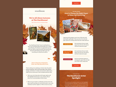 The Stackhouse Klaviyo Email Design art printing email design design inspiration email email design email design inspiration emails figma figma email design klaviyo design klaviyo email design newsletter design newsletters simple email design inspo