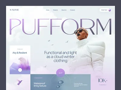 Website for a Clothing Brand ✦ Aurae design interface product service startup ui ux web website