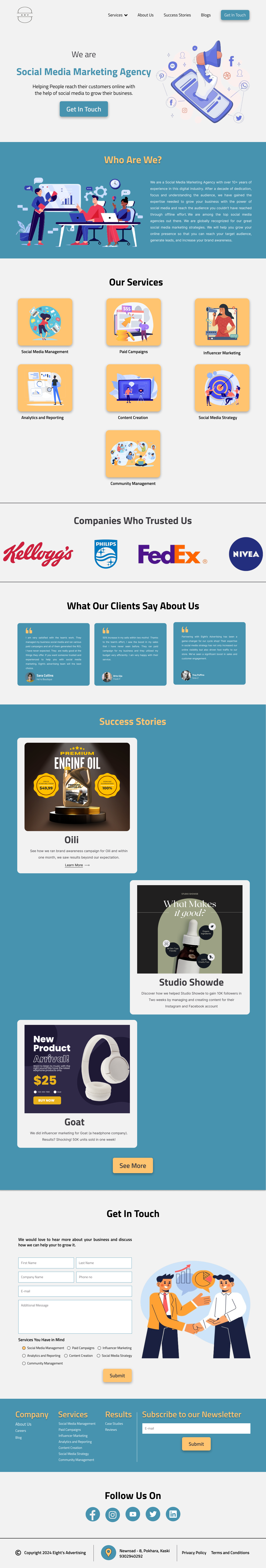 Agency Website Design agency website design branding ui