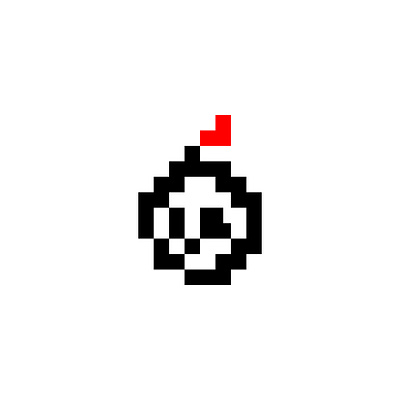 Skull Bomb Pixel Logo branding design flat graphic design illustration logo logo design minimal vector