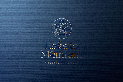 Lake to Mountain branding identity logo nature