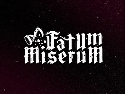 Fatum Miserum Logo board branding card cartoon design game graphic design illustration logo logotype ui
