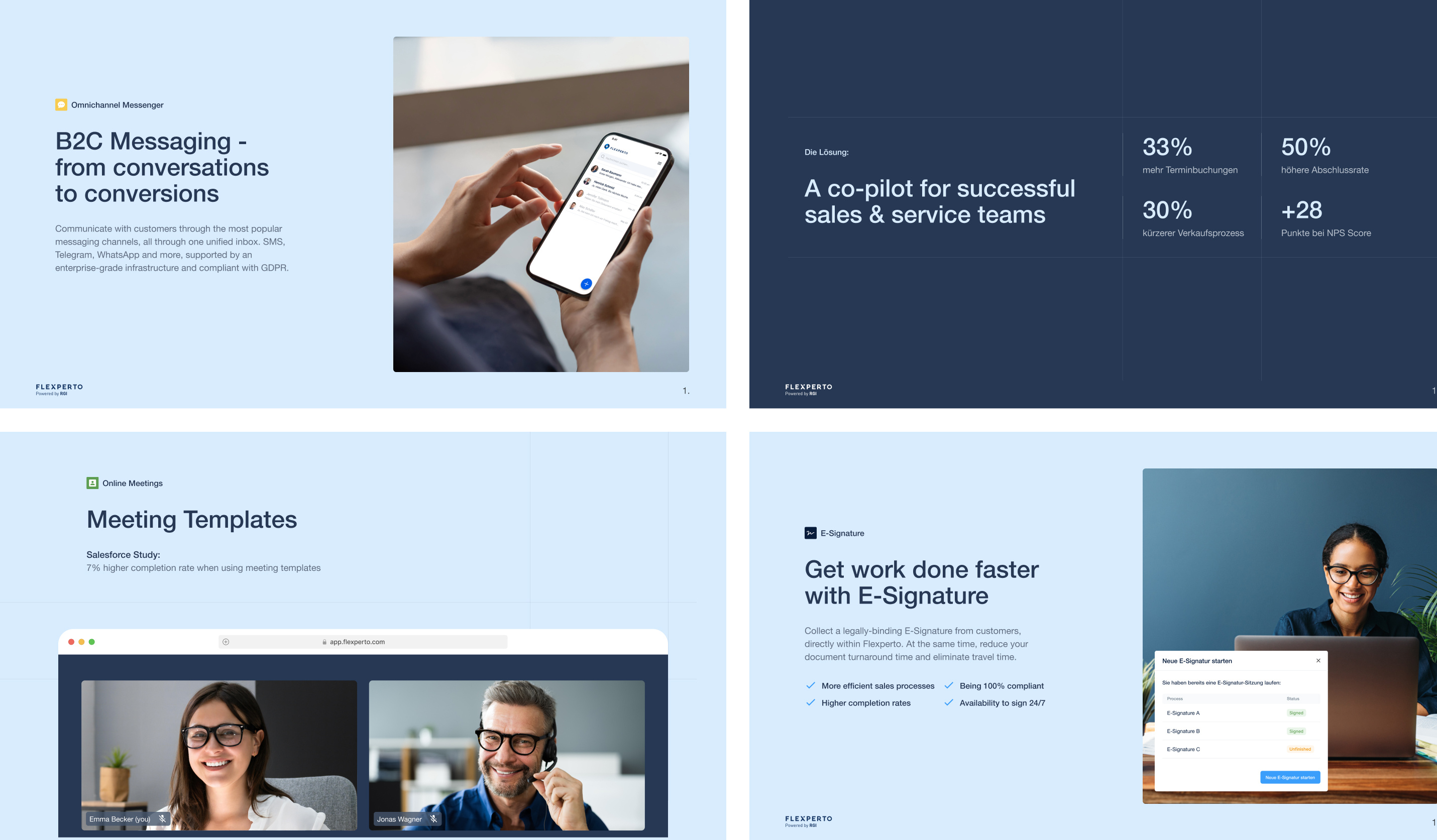 Flexperto: Branding b2b branding graphic design marketing presentations revamp saas social media templates ui user interface