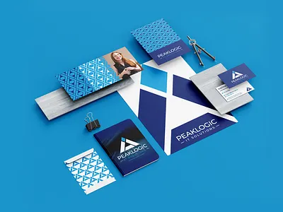 PeakLogic IT Solutions Brand Identity Platform brand identity branding digital design fiverr graphic design illustration information technology logo logo design marketing ognen trpeski textures trpeski design trpeskidesign ui web design