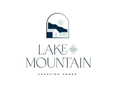 Lake to Mountain - final branding design identity landscape logo nature
