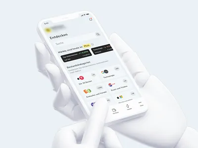 Mobile Banking App UI - Investment Management banking dasboard fin tech finance management investment mobile app stock tracking trading