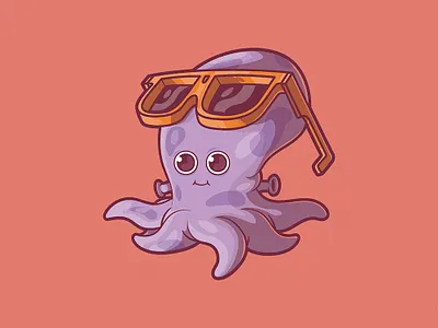 Cool Octo! brand branding character colors design graphic illustration illustrator kawaii mascot shirt style vector