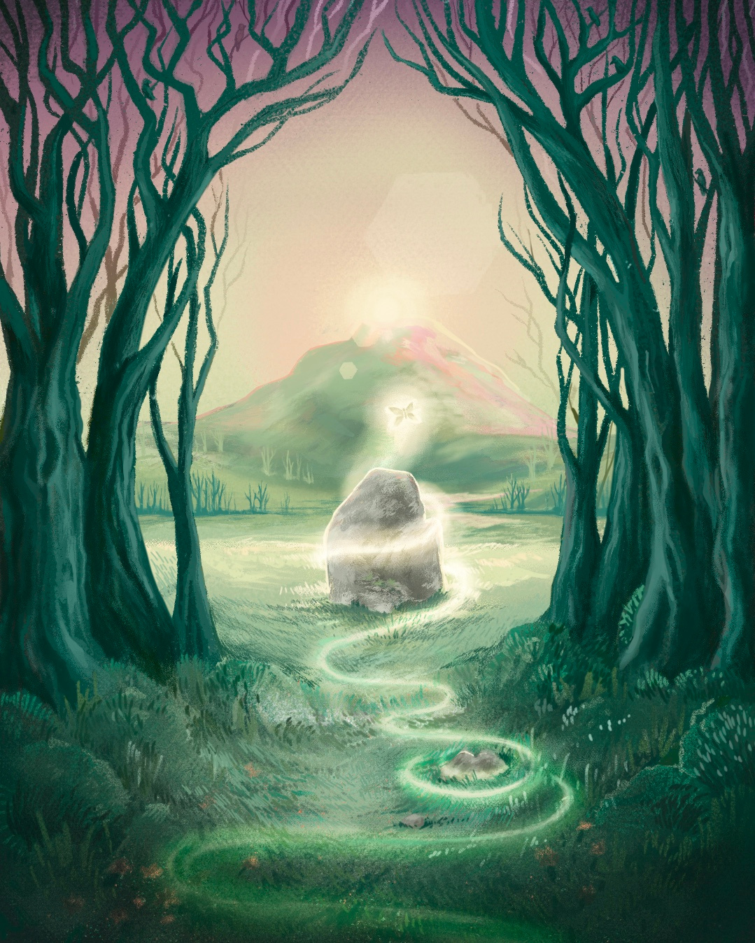 Forest Path - Illustration digital illustration illustration