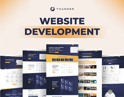 Thunder Website Development design developament graphic design ui uiux designer webdesign webdevelopment website website development websitedesign