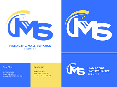 Managing Maintenance Service Logo Design adobe illustration brand guide branding design graphic design home logo logo logotype maintenance logo service logo style sheet