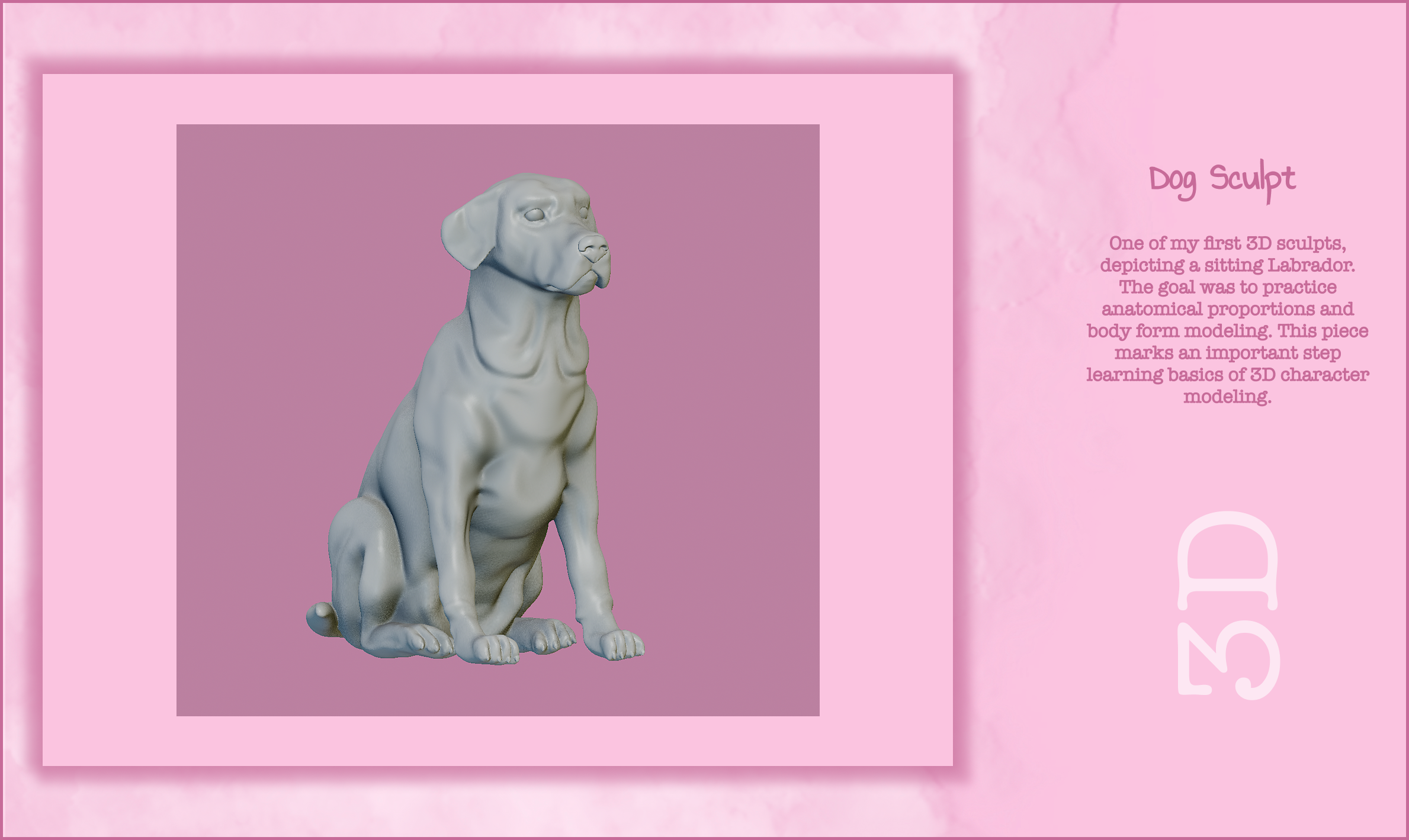 Labrador in Nomad Sculpt 3d labrador zbrush