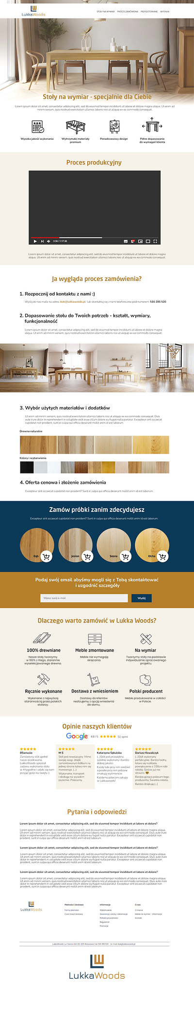 LukkaWoods Landing Page graphic design landing page ui website