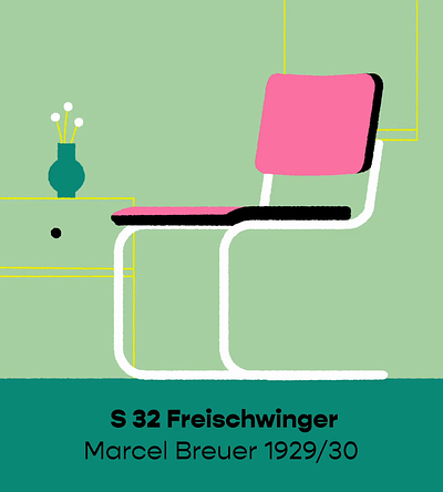 Freischwinger Chair animation chair illustration motion graphics