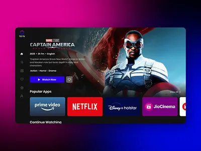 Smart TV Application - Steam daily ui 025 figma live tv app movie app movie app | daily ui 25 smart tv application smart tv application steam tv app tv app ui tv app uiux tv figma ui