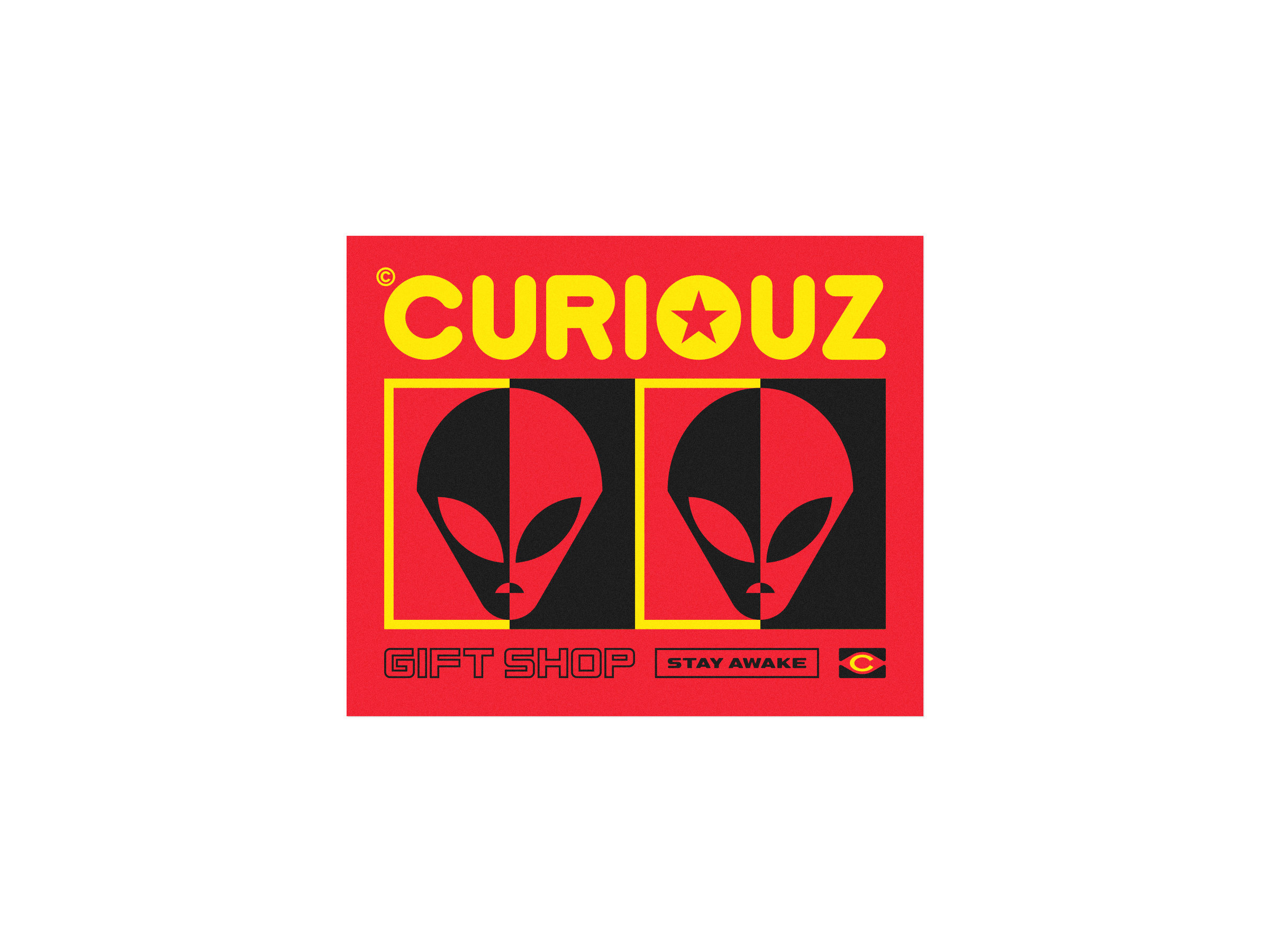 CURIOUZ009 alien graphic design logo typeface typography