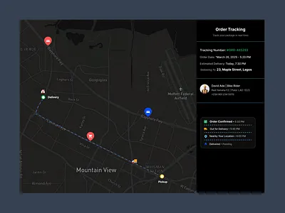DailyUI 020 – Location Tracker dailyui dailyui20 trackingui ui uidesign uiux ux design web design