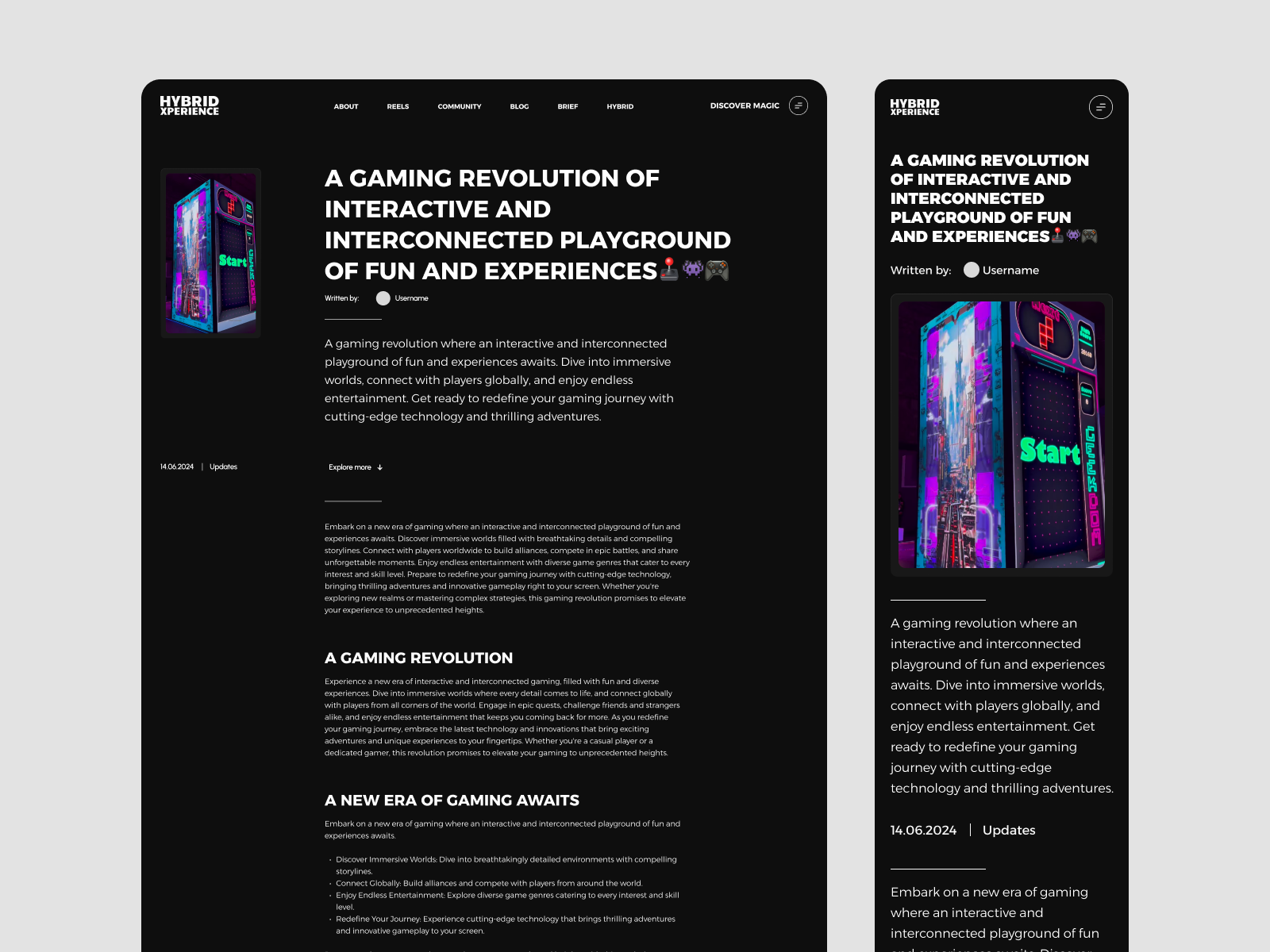 Hybrid Xperience Website Design Image 4