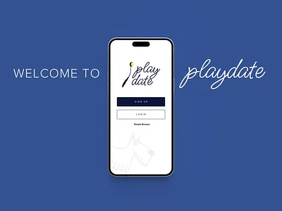 Playdate | Dog Walking App app branding design graphic design illustration logo typography ui ux vector