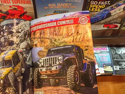 Product ad for Spiderwebshade 4lowphoto 4x4 jeep jeep jk moab moab rim spiderwebshade