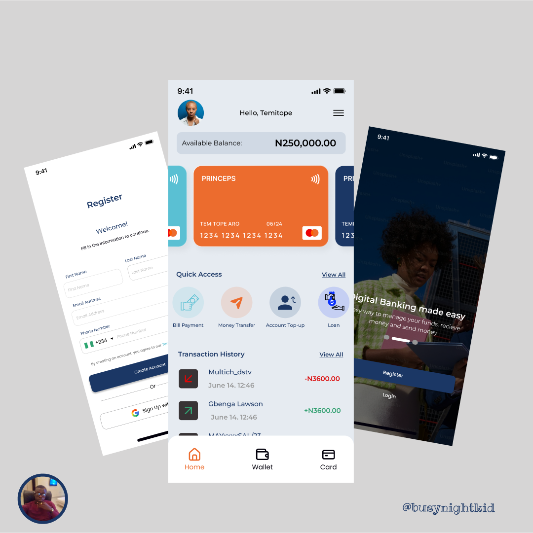 Example of Minimal Mobile Application Design (Mvp)