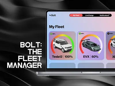 Bolt: The Fleet Manager | Radiant Website Design clean creative figma gradient graphic design minimal minimalism modern radiant simple ui web website