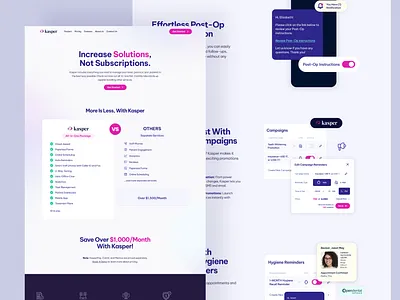Kasper | Desktop Design graphic design saas ui web design webflow website website design