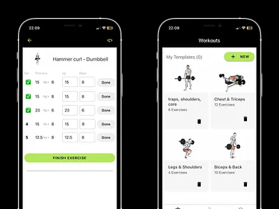 Gym Workout Planning App