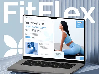 Fitness online website platform 1st page design fitness landing landing page shot site ui web design webdesign website