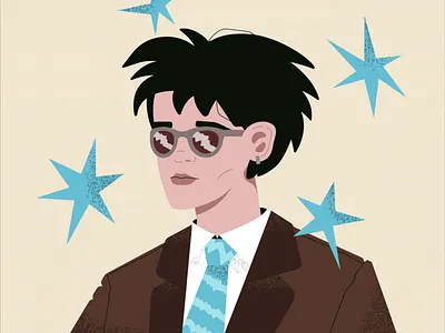 Sam Sauvage animation boy cartoon character art character design dancing digital illustration fan art man motion design music portrait vector illustration vibe video vintage