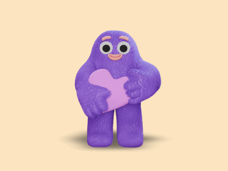 Character UI animation 2d animation 3d blender character animation figma graphic lottie mobile ui web webflow website