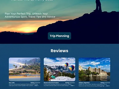 🌍 WANDERLUST - Travel Website Design dribbble graphic design traveldesign travelwebsite ui wanderlust webdesign