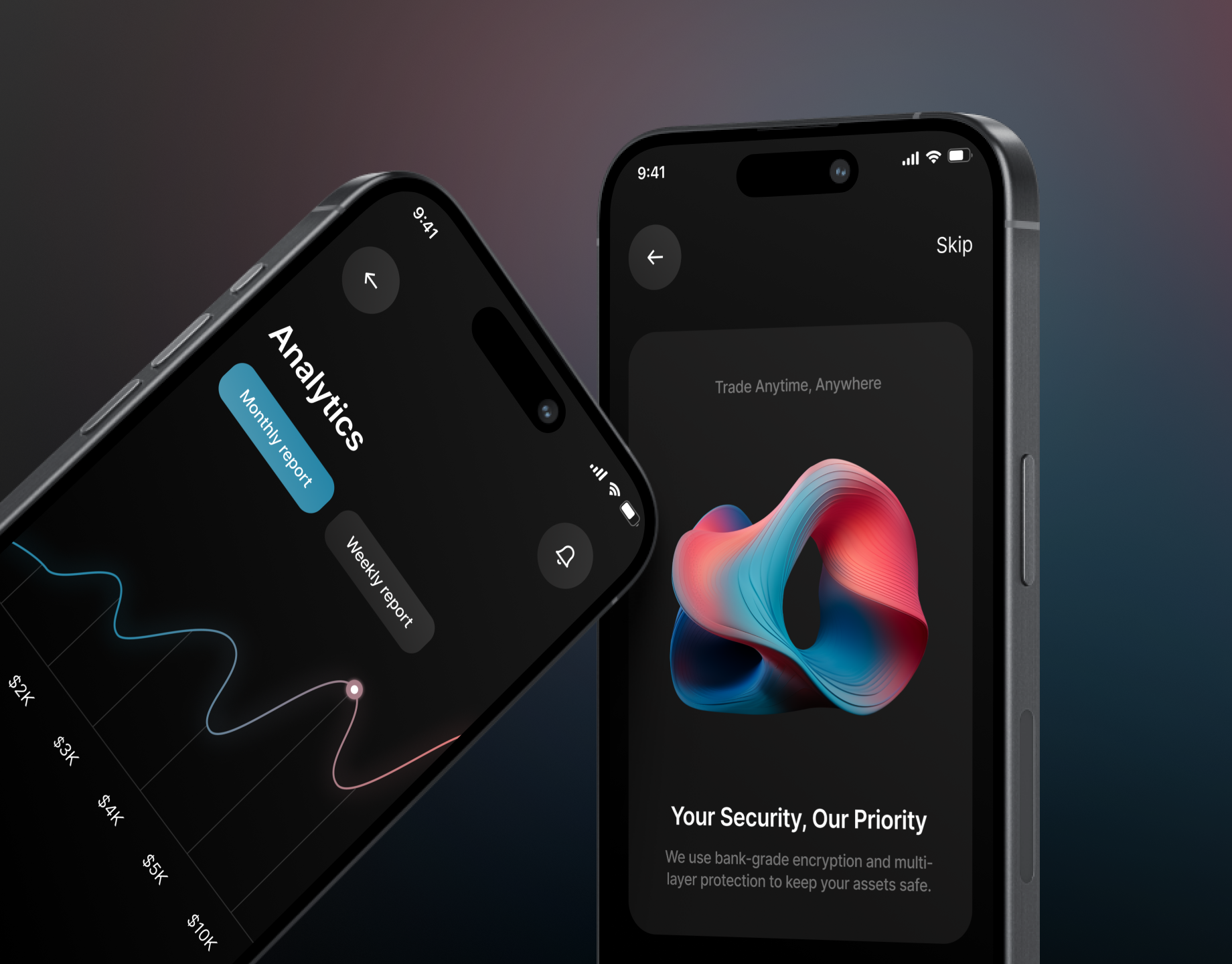 Mobile Trading App app design crypto interface trading app ui uiux user interface ux