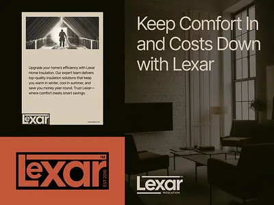 Lexar Branding branding insulation lexar logo vintage