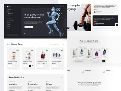 Ecommerce - Landing Page clean design ecommerce geiner graphic design landing landing page page protein shop simple sport ui web web design website