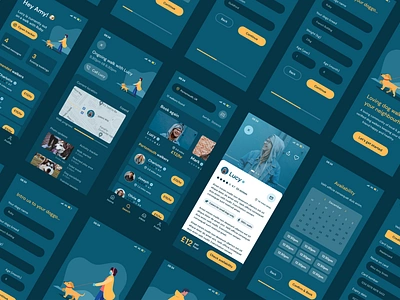 Take the Lead - Dog Walking App app casestudy dogwalking ui userresearch usertesting