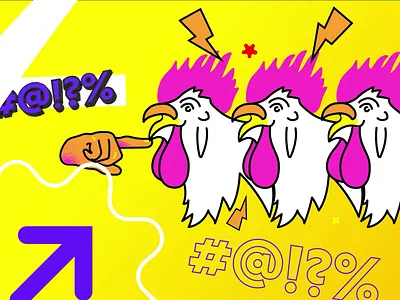 GėDA Nežinot! animation aunt chicken cock design fun gif grandmother illustration motion motion graphics shame