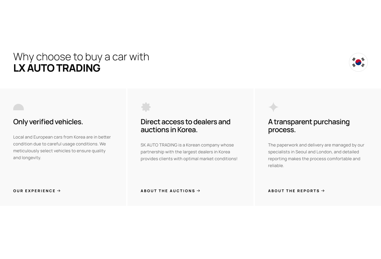 Statements Section Design landing ui webdesign